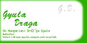 gyula draga business card